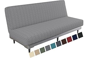 MAXIJIN Futon Mattress Cover Full Size - Washable Soft Stretch Armless Sofa...
