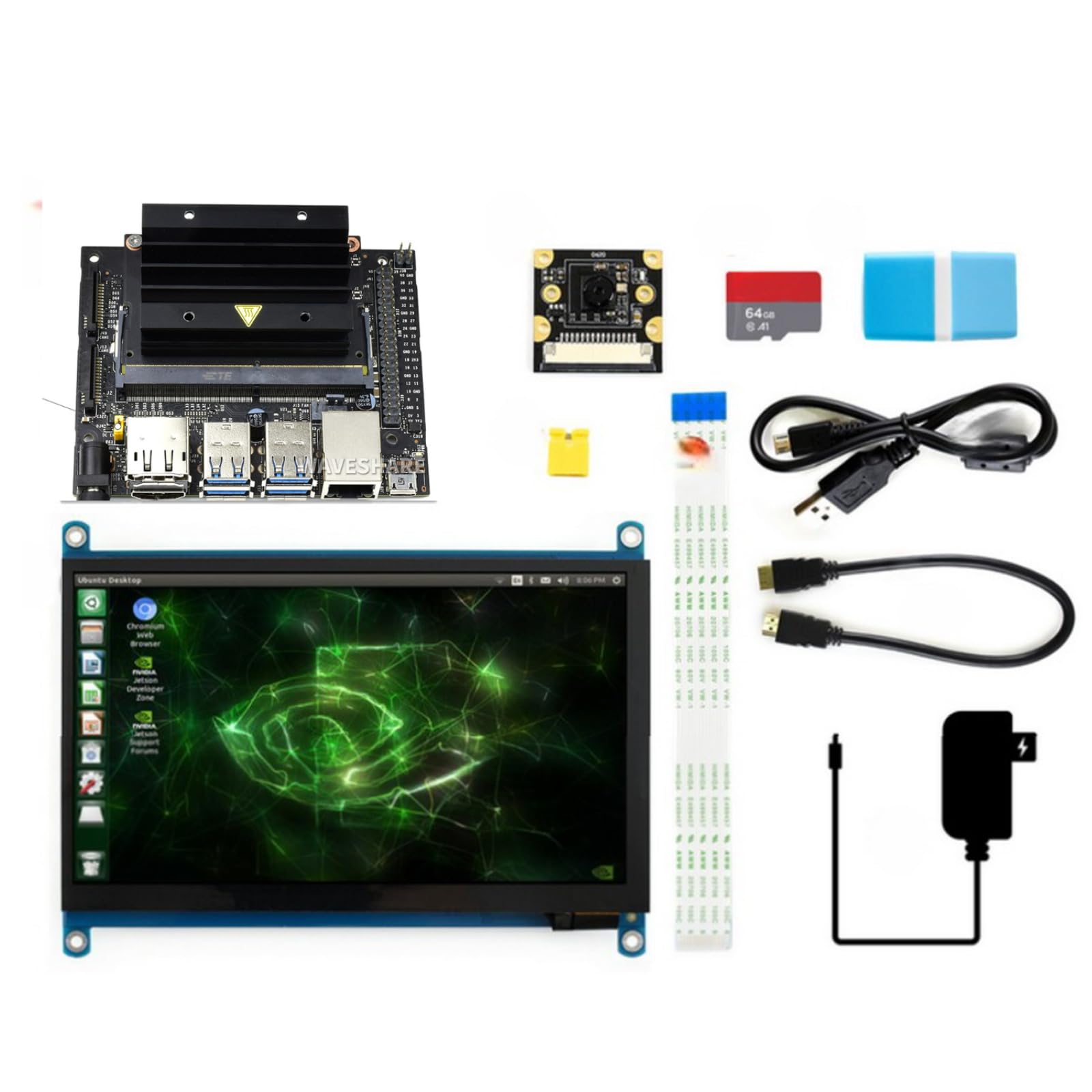 TUOPUONE Jetson Nano Developer Kit B01 4 GB pakiet C z 7