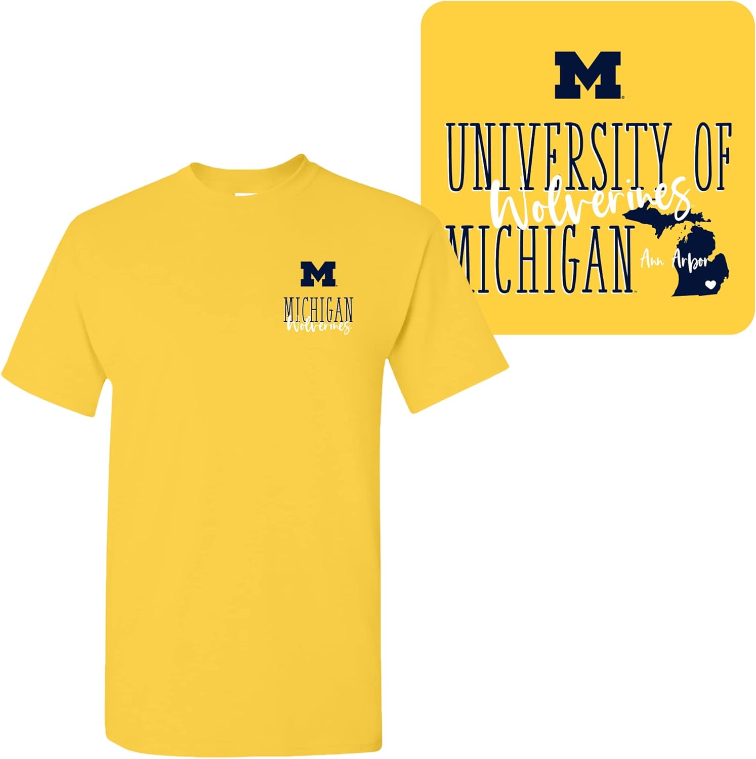 NCAA Tall Type Tag, Team Color T Shirt, College, University