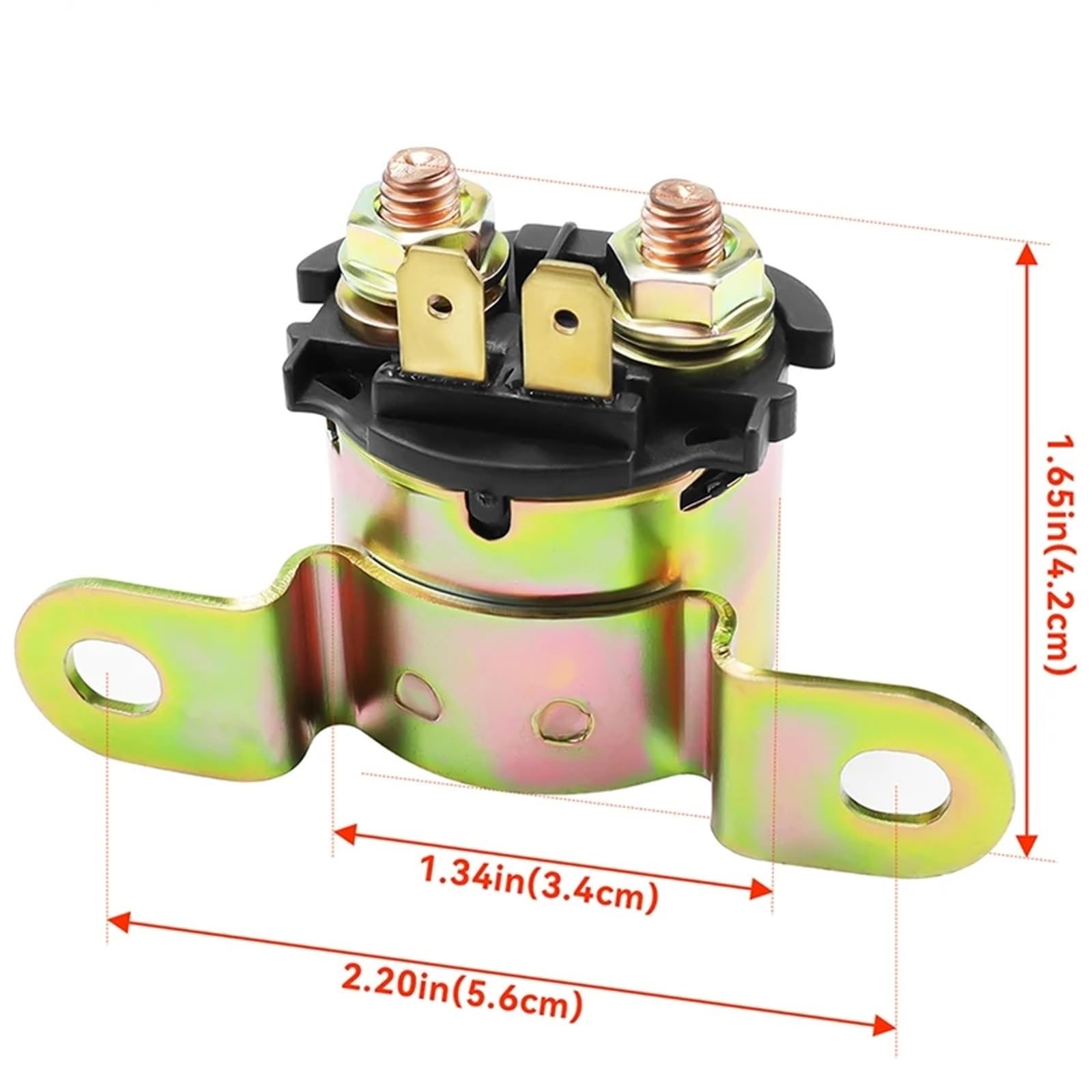 Moto avviamento Relè Compatibile con Ski-Doo per MXZ1000 SDI per Renegade X per RT 2006-2007 Bobina Elettromagnetica per Sostituzione Relè(2 PCS)