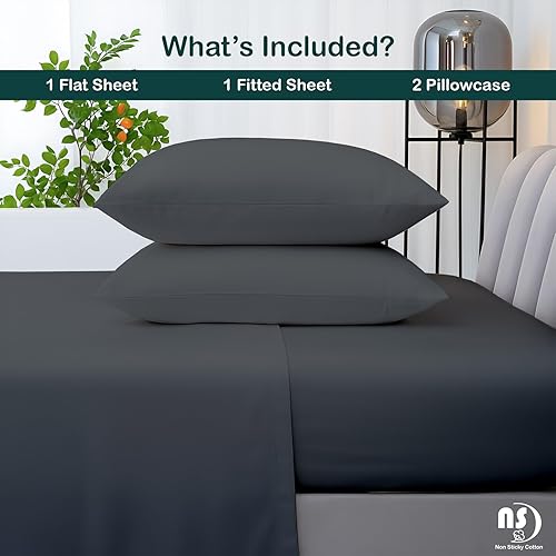 Miniatura 10 de Juego de sábanas de bolsillo extra profundo de 4 piezas, sábanas de bolsillo extra profundo de 400 hilos, 100% algodón egipcio, sábana bajera