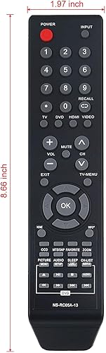 Miniatura 4 de NS-RC05A-13 NS-RC04A-12 Reemplazo LCD TV DVD Combo remoto para Insignia NS-32LD120A13 NS-24LD100A13 NS-29LD120A13 NS-19ED200NA14 NS-28ED200NA14
