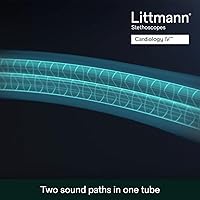 Vista 9 de Estetoscopio 3 M Littmann Cardiology IV, standard-finish chestpiece, 27", 1