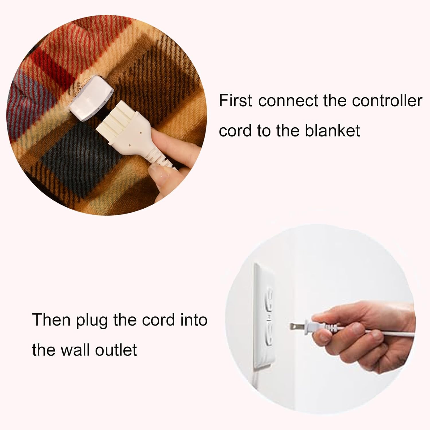 MERRYLIFE Heated Blanket Cozy Soft Electric Blanket with 4 Heating Levels&8 Hours Auto Off Overheat Protection Machine Washable UL&FCC Certification Use for Home Couch (Love Urban,50" 60") - Image 6