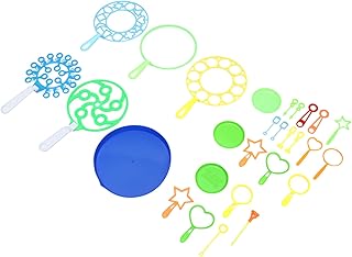 BIUDECO 28pcs Set Bubble Tool Kids Play Sets Bubble Wands for Kids Tool Sets for Kids Bubble Making Toys Giant Bubbles Bubble Wand Set Colorful Bubble Set Colorful Bubble Wand Party Favors