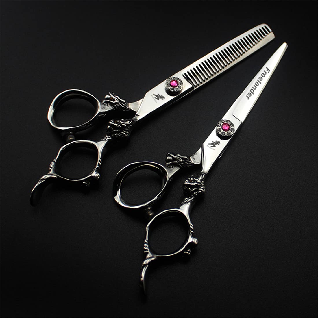 6,0 Pouces Coiffure Professionnelle Amincissement Et Coupe De Ciseaux De Coupe, Ciseaux De Coupe des Cheveux en Acier Inoxydable, pour Femmes/Hommes/Enfants/Animaux Domestiques