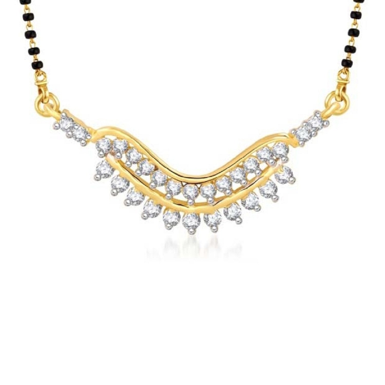 EfulgenzGold Tone Indian Bollywood Ethnic Traditional Mangalsutra Pendant with Chain Jewelry for Women, Anniversary Birthday Jewelry for Women Mom Wife Girlfriend