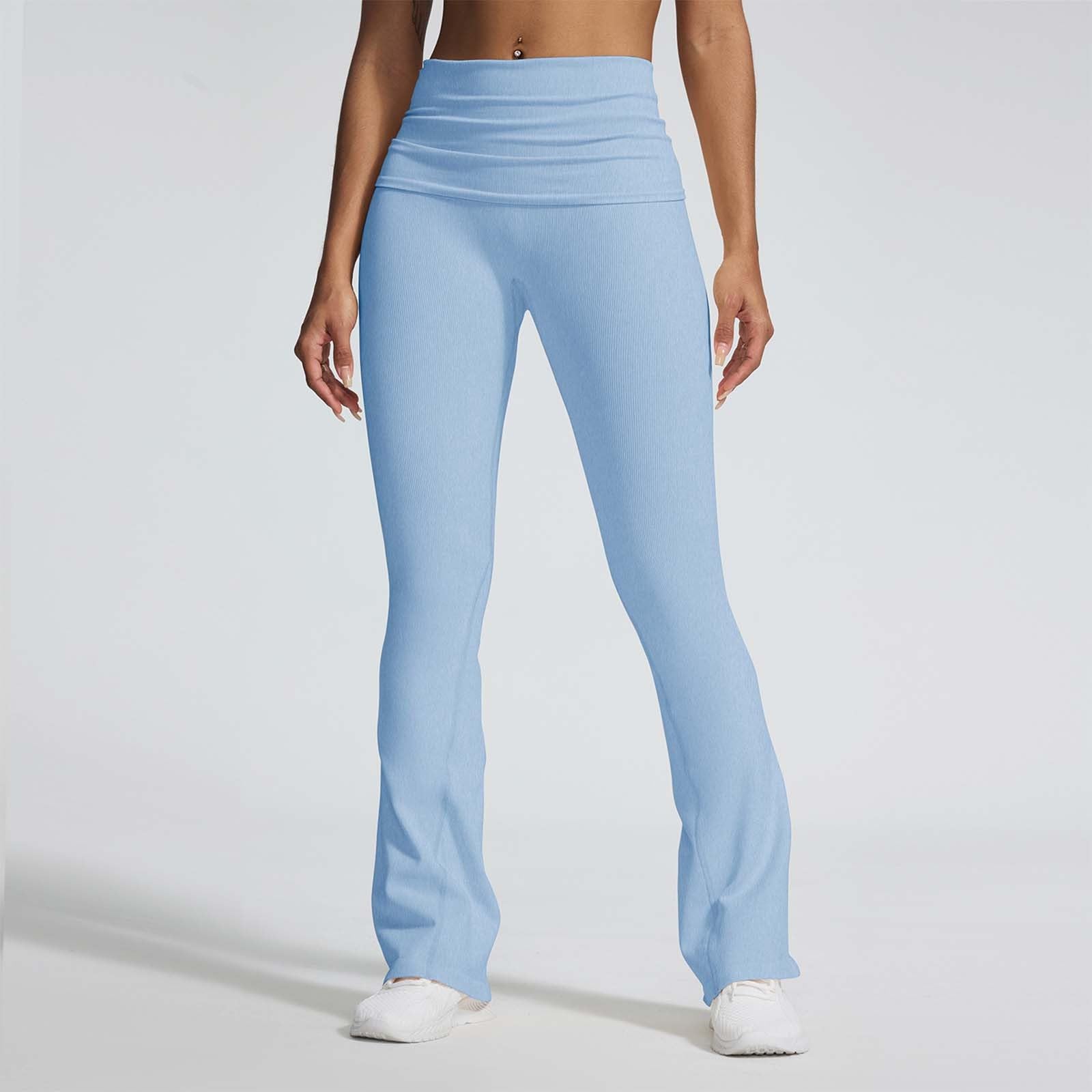 Genérico Mallas Deporte Mujer Verano,Pantalones De Yoga para Mujer Leggings Acampanados para Correr Fitness Y Ropa Deportiva VersáTil Y CóModa para Uso Diario