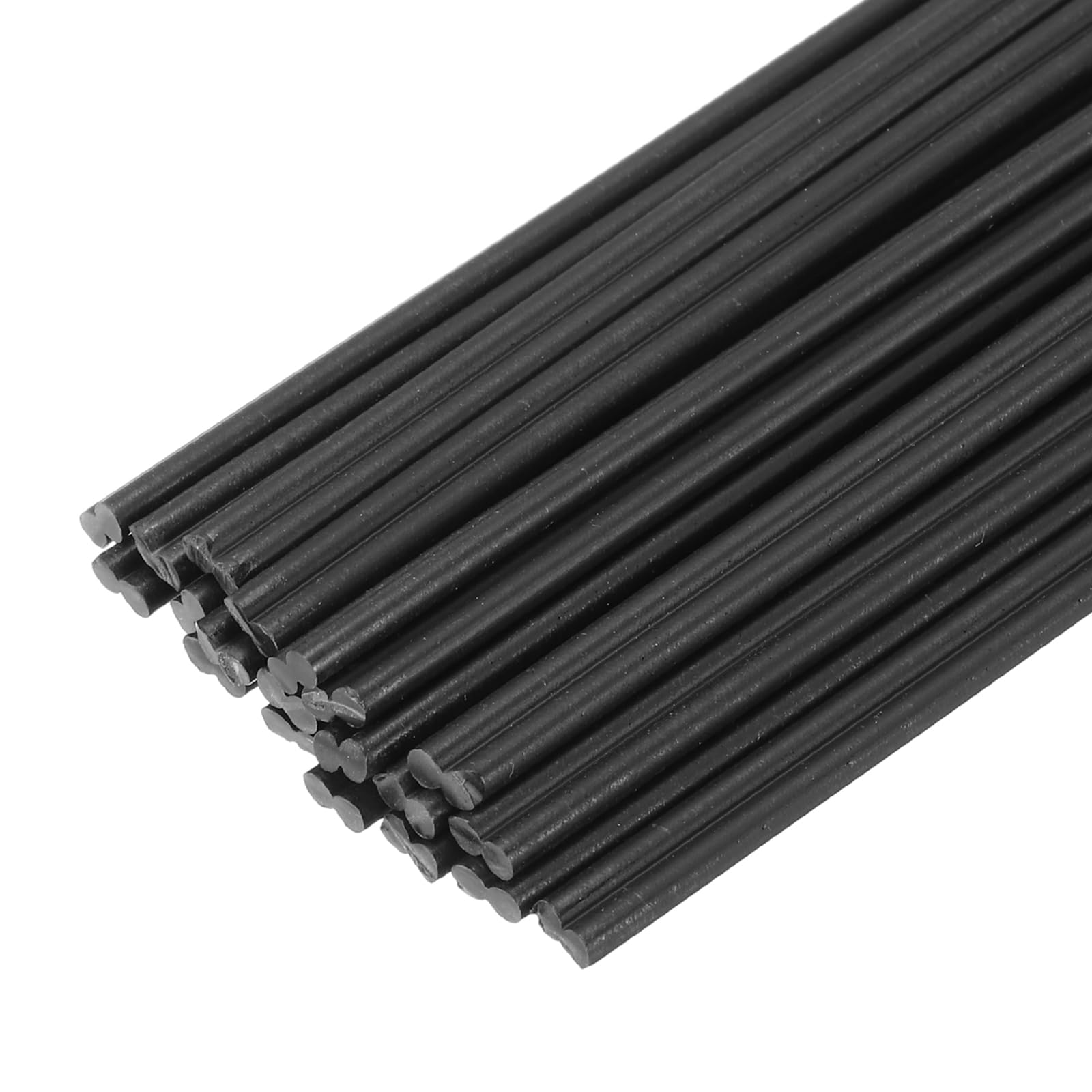 sourcing map 20pcs 13 Inch Plastic Welding Rods PVC Welding Strips Welder Rods for Plastic Welder,Car Bumper, Kayak Repair, Black