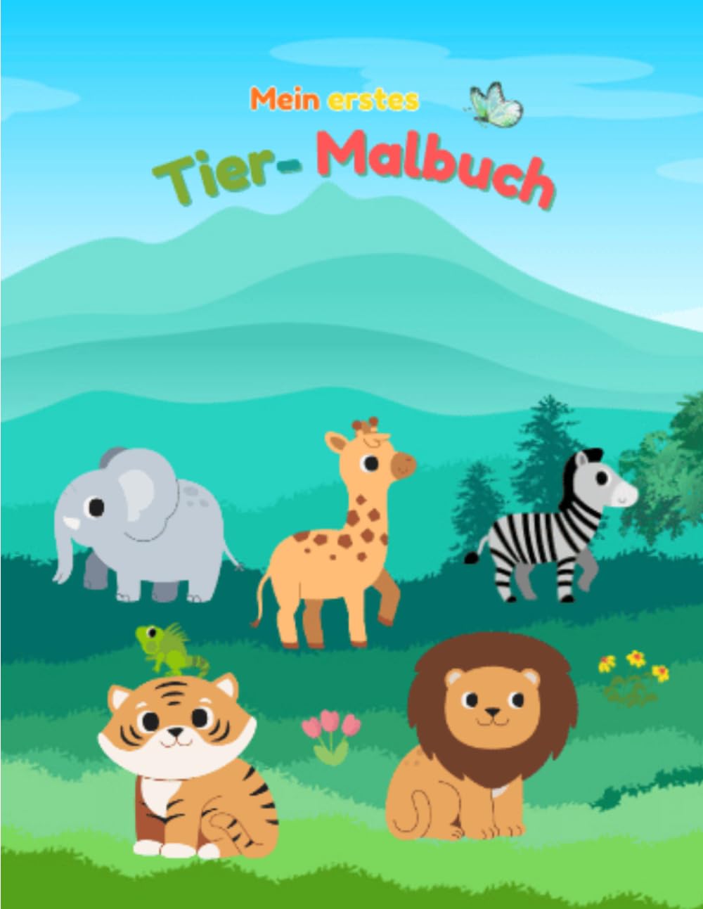 Tier- Malbuch für Kleinkinder: Tier- Malbuch- für Kleinkinder- süße Motive- kindgerecht- tolles Geschenk- Malspaß- Entspannung- Kreativität