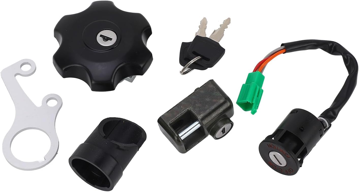 Ignition Key Switch Gas Cap Lock Set Durable Replacement Fit for DRZ400S Fit for DRZ400SM for SUZUKI for DRZ400S 2000-2023 Motorcycle