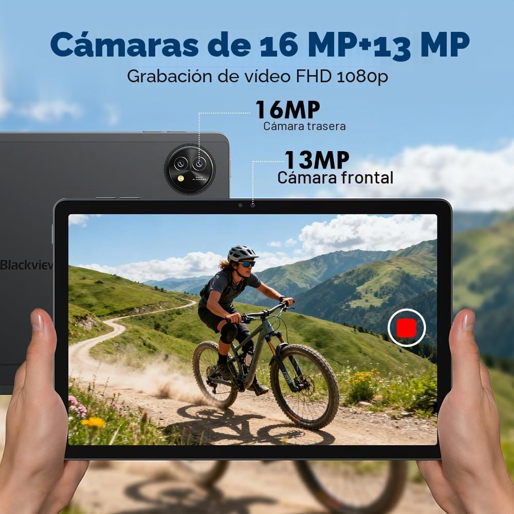 Blackview ZENO 10 5G Tablet con Teclado y Ratón,24GB+256GB/2TB TF Android 15, 2K FHD+ Gaming Tablet 11 Pulgadas,8800mAh,16MP+13MP, 4G LTE/5G WiFi/Modo PC/OTG/Widevine L1/Funda+lápiz Inteligente, Negro