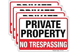 No Trespassing Signs for Boundaries - Durable Rust-Free Aluminum