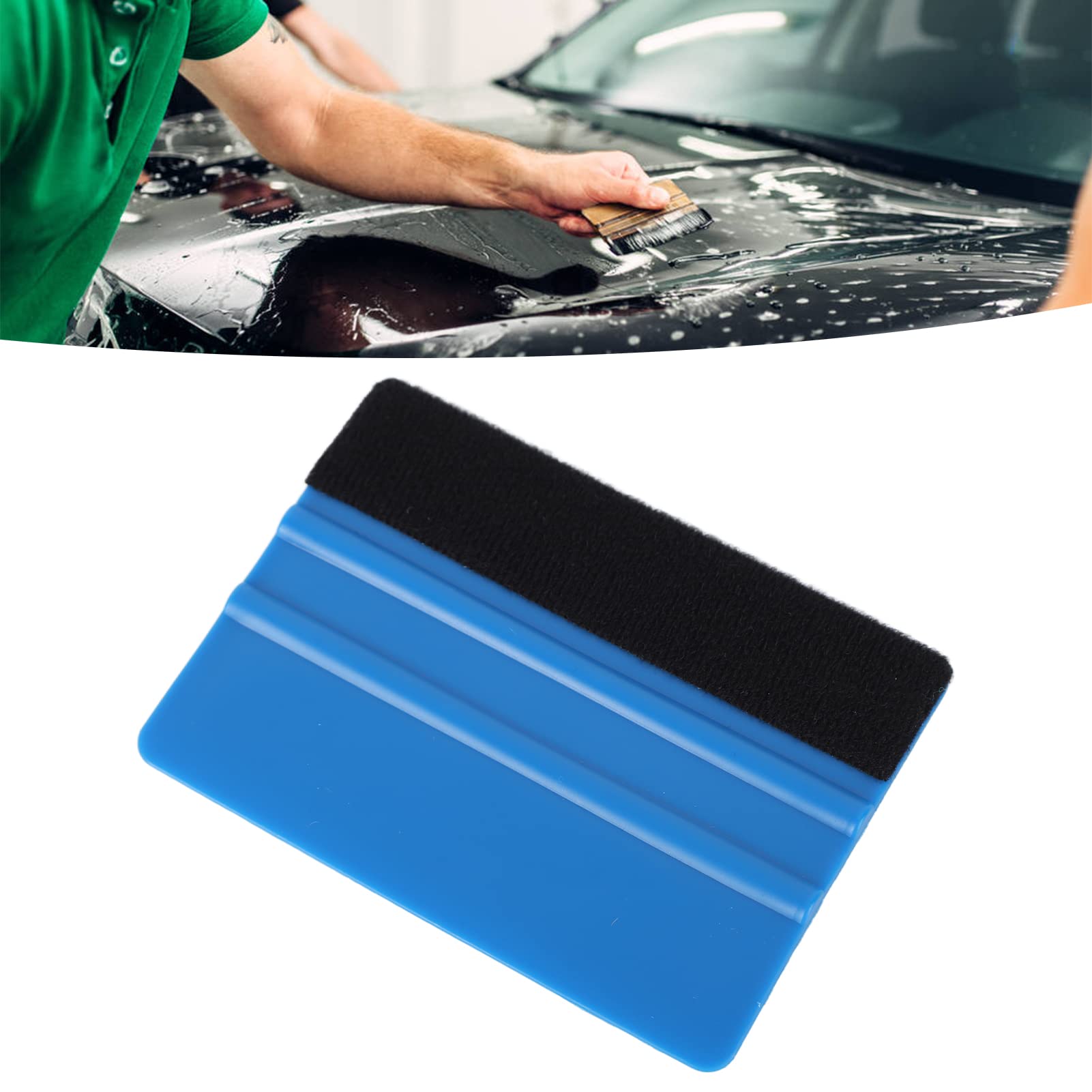 20 Piezas Espátula Vinilo, con Gamuza Suave del Fieltro Espátula para rotulación Abrigo del Vinilo Herramienta para Alisar la Envoltura de Vinilo del Coche película de Tinte para Ventanas