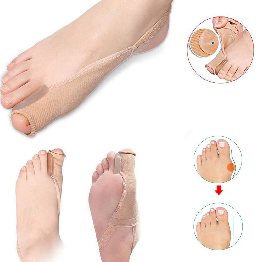 Pedimend Toe Spreader/Protector Sleeve for Big Toe (2) - Provide Bent Toes/Overlapping Toes, Reduces Discomfort of and Hammer Toes - Hallux Valgus/Ballenzeh/Hammer Toe/Claw Toes - Foot Care