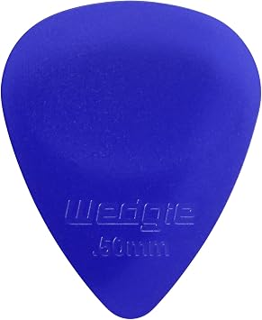 Wedgie WCPP50 Clear XL Guitar Picks .50mm Blue, 12 Pack