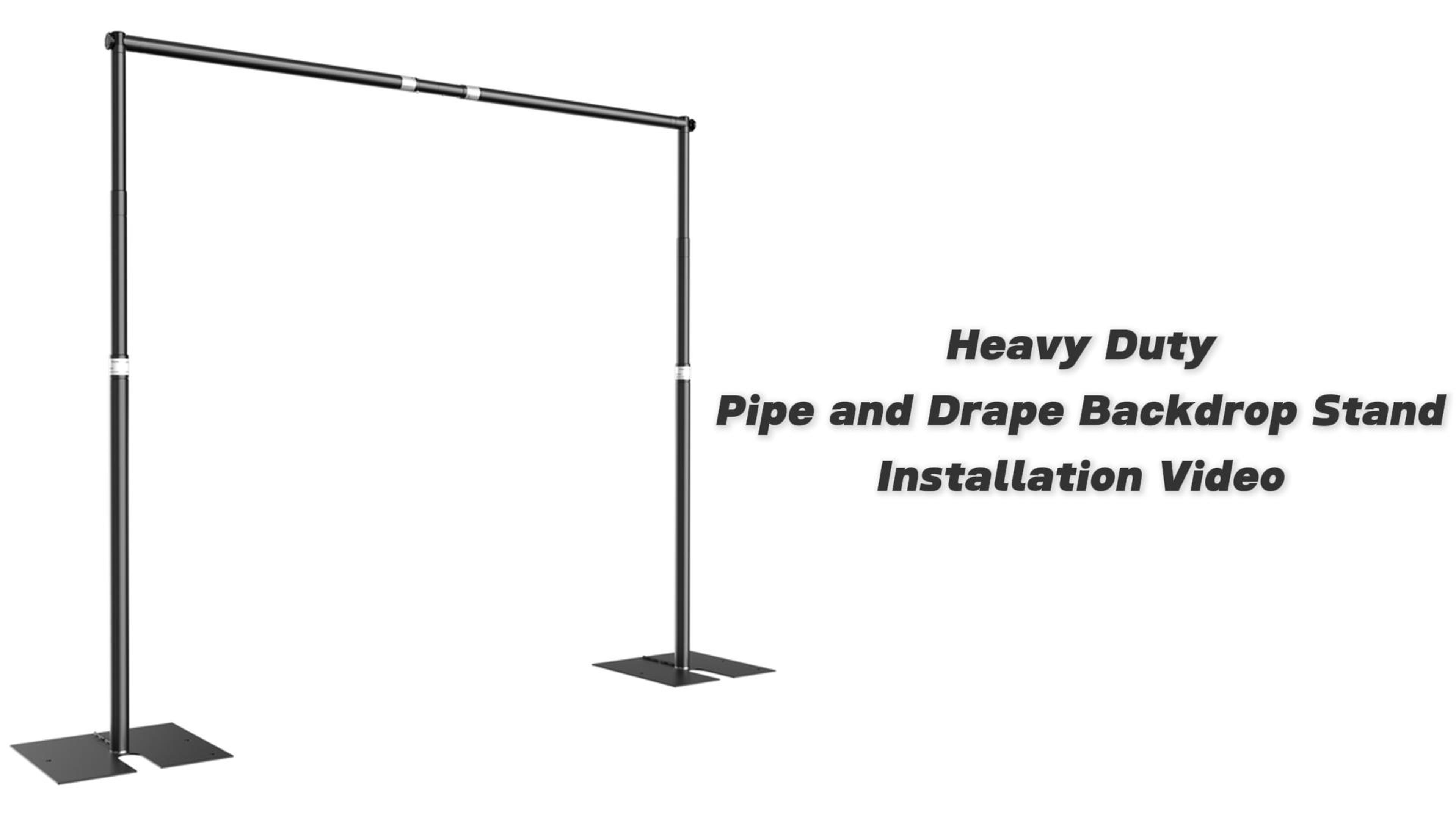 Amazon.com: Qoolfoto Pipe and Drape Backdrop Stand Kit 10x10ft