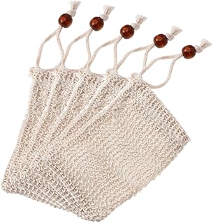 GLEAVI 15 Pçs Bolsa De Sabão De Malha Bolsa De Sabão Esfoliante Bolsa De Sabão De Fibra Natural Bolsa De Proteção Bolsa De Malha Bolsa De Sabão Bolsa De Sabão Bolsa De Limpeza Bolsas De