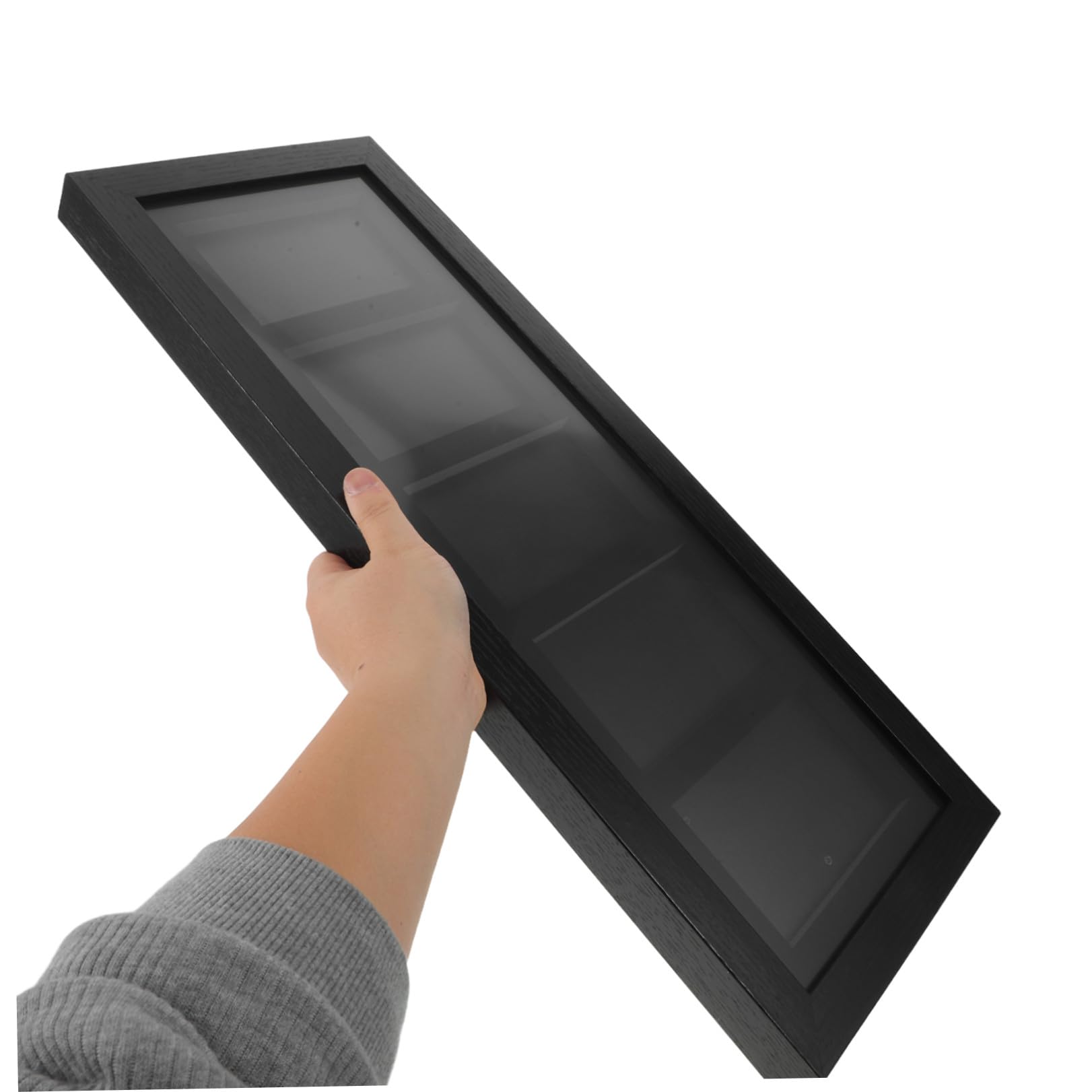 ABOOFAN Espositore da Parete per Carte da Gioco 5 Griglie Nero