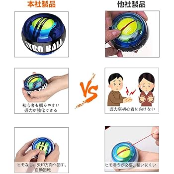 握力アップ Amazon | スナップボール 腕の筋トレボール オートスタート 手首
