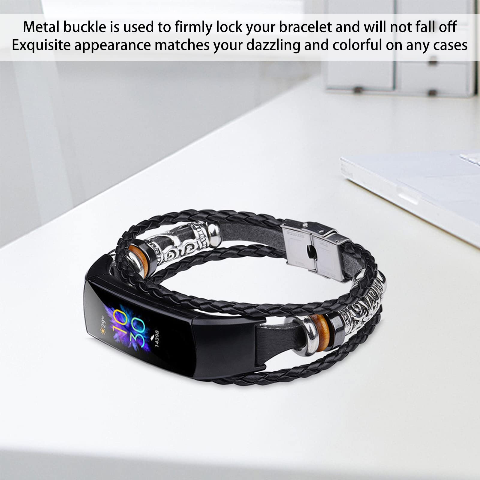 kwmobile 2x horlogebandjes compatibel met HONOR Band 5 / Band 4 bandje - Activity tracker bandjes