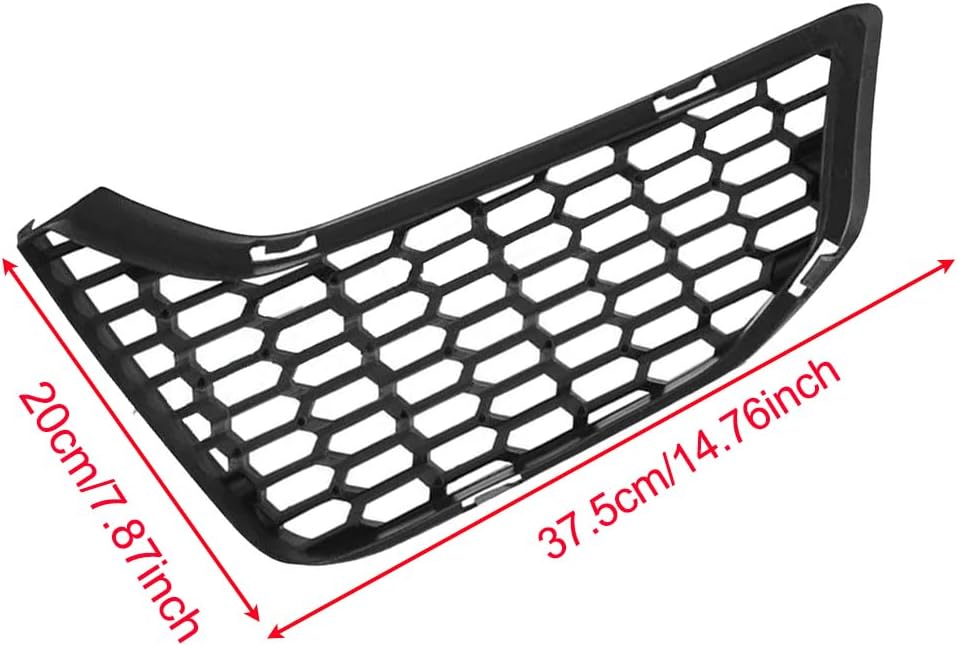 Front Bumper Lower Grille Cover, Replaces 51118054301, 51118054302, Fog Light Grille, Compatible with M3 M4 F80 F80N F82 F83 LCI 2012-2018, 1 pc (Right)