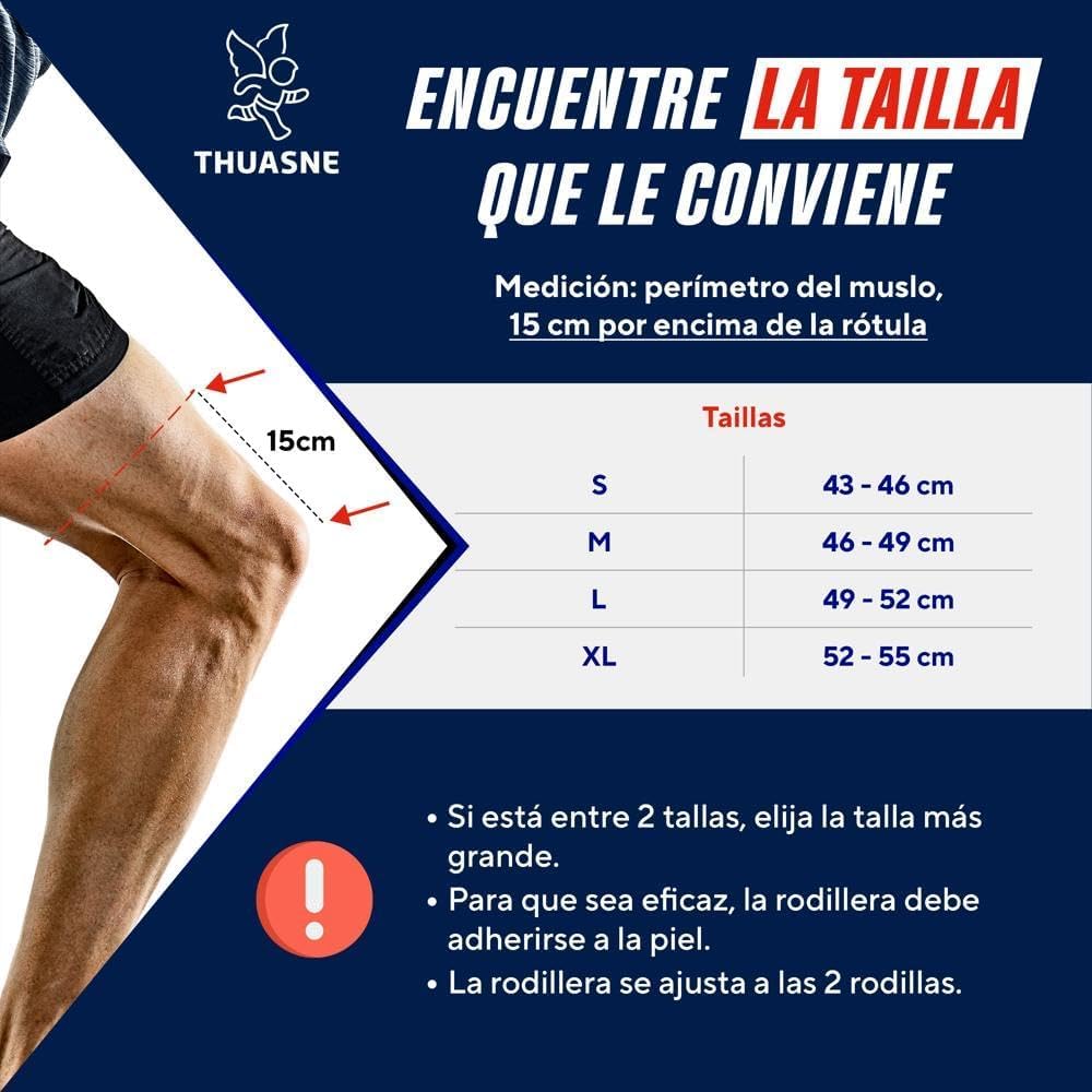 THUASNE Sport - Rodillera Ligamentaria Reforzada - Lesiones Ligamentarias, Rodilla Inestable - Montantes Articulados Rígidos Laterales - Índice De Soporte 3/3 - Dispositivo Médico CE - Talla S