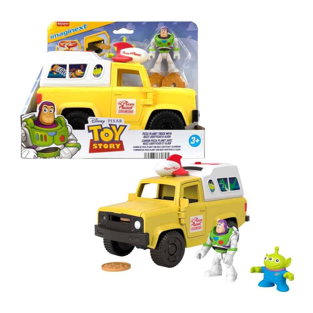 Fisher-Price Imaginext Toy Story Pizza Planet Truck con Buzz Lightyear Alien Playset