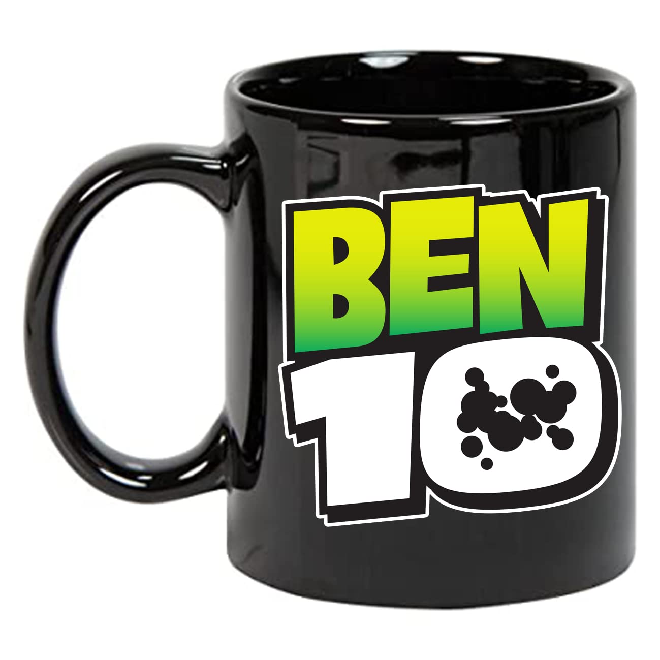 Jadoun Printed Ben Ten Cartoon Ceramic Coffee Mug,Tea Mug, Chai Mug, Milk Mug/Girls Boys,Teen, Ben Ten Cartoon Fans /330 ml (Black)
