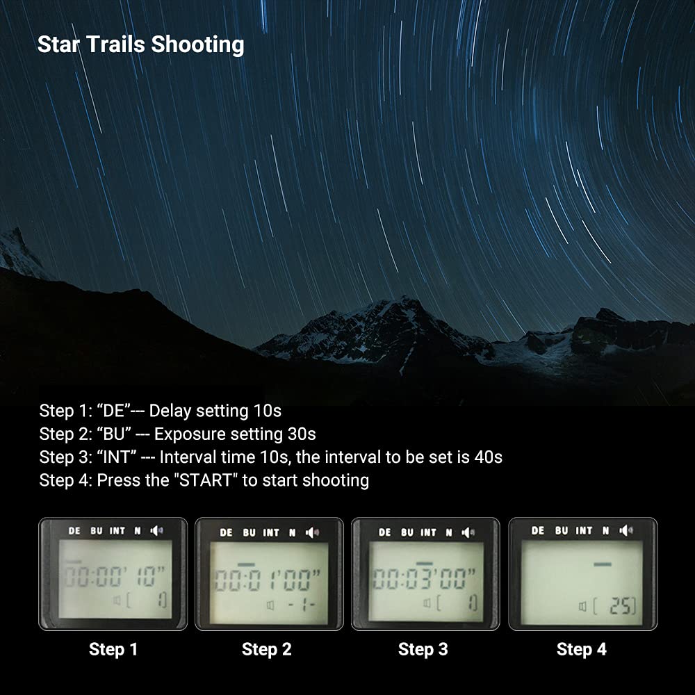 JJC Timer Telecomando per Scatto Remoto per Fotocamere Digitali Nikon Z 9 D850 D810 D800 D700 D500 D5 D4S D3S D3 D3X D2H D2 D1