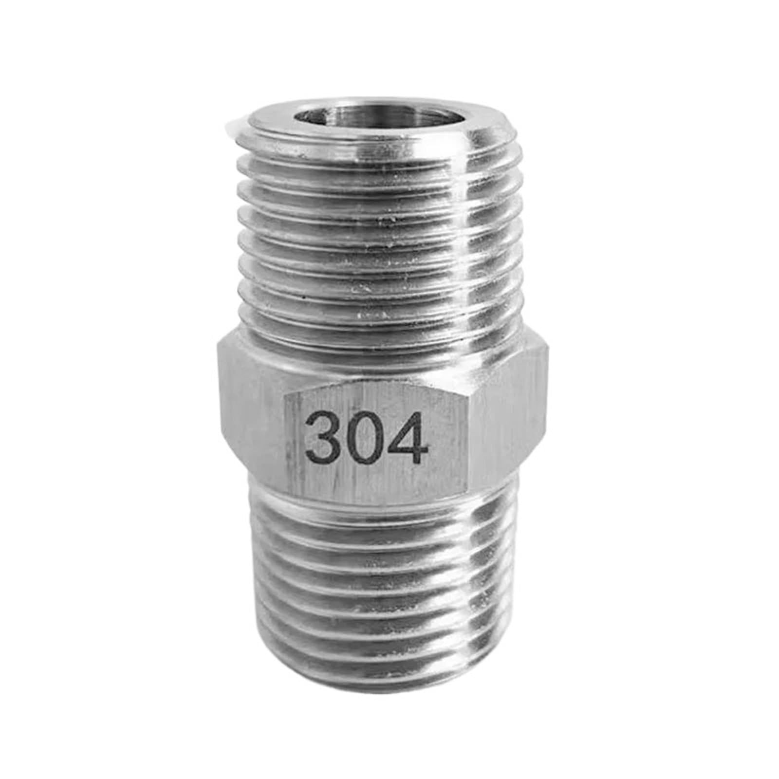 RUAJOGYNVM 1/8" 1/4" 3/8" 1/2" 3/4" 1" NPT M14 M20 Metric Thread 304 Stainless Steel Hex Nipple High Pressure Pipe Fitting Connector(M14x1.5 to NPT1I4) RUAJOGYNVM
