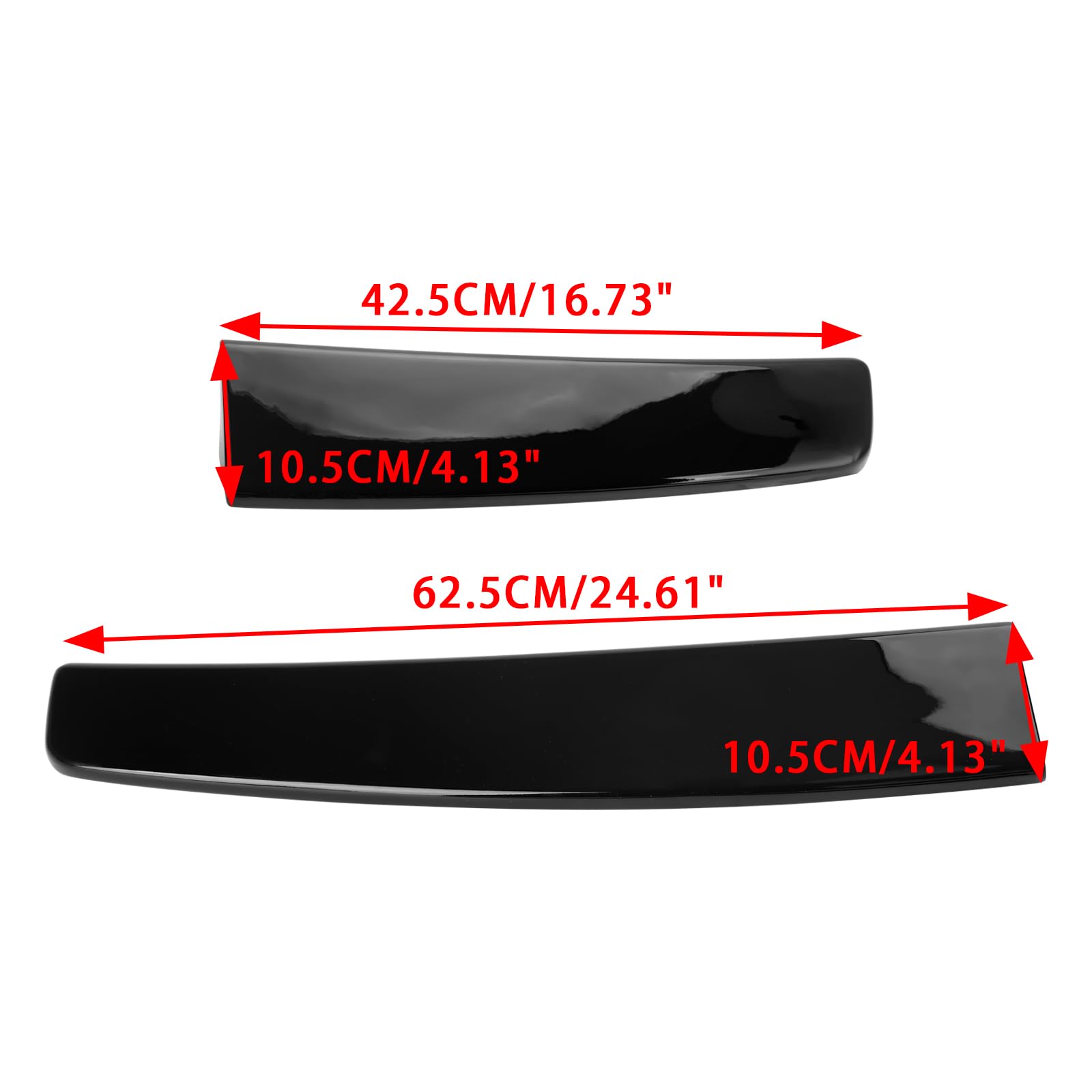 Rear Twin Barn Door Trunk Spoiler Adatto per VW Caddy Maxi 2005-2018 Gloss Black