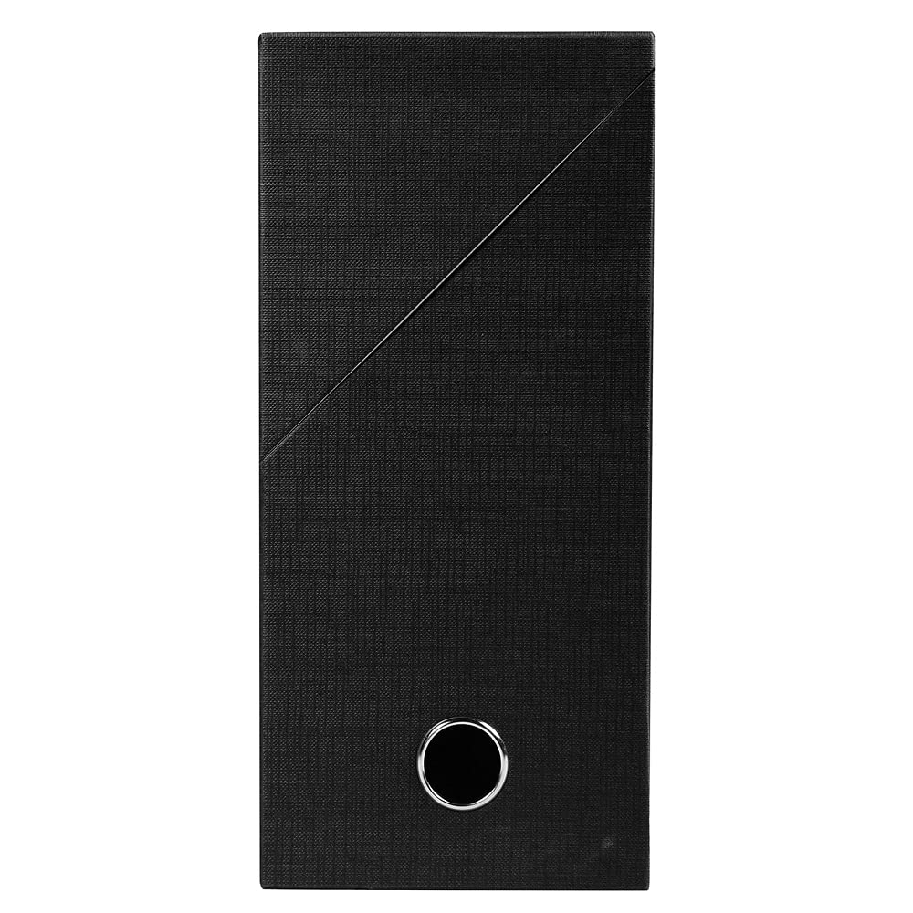 Exacompta - Ref 89420E - płócienne pudełko transferowe - rozmiar 250 x 330 mm, odpowiednie do dokumentów A4, grzbiet 120 mm, wzmocniony metalowy otwór na palec - różne kolory (5 szt.)