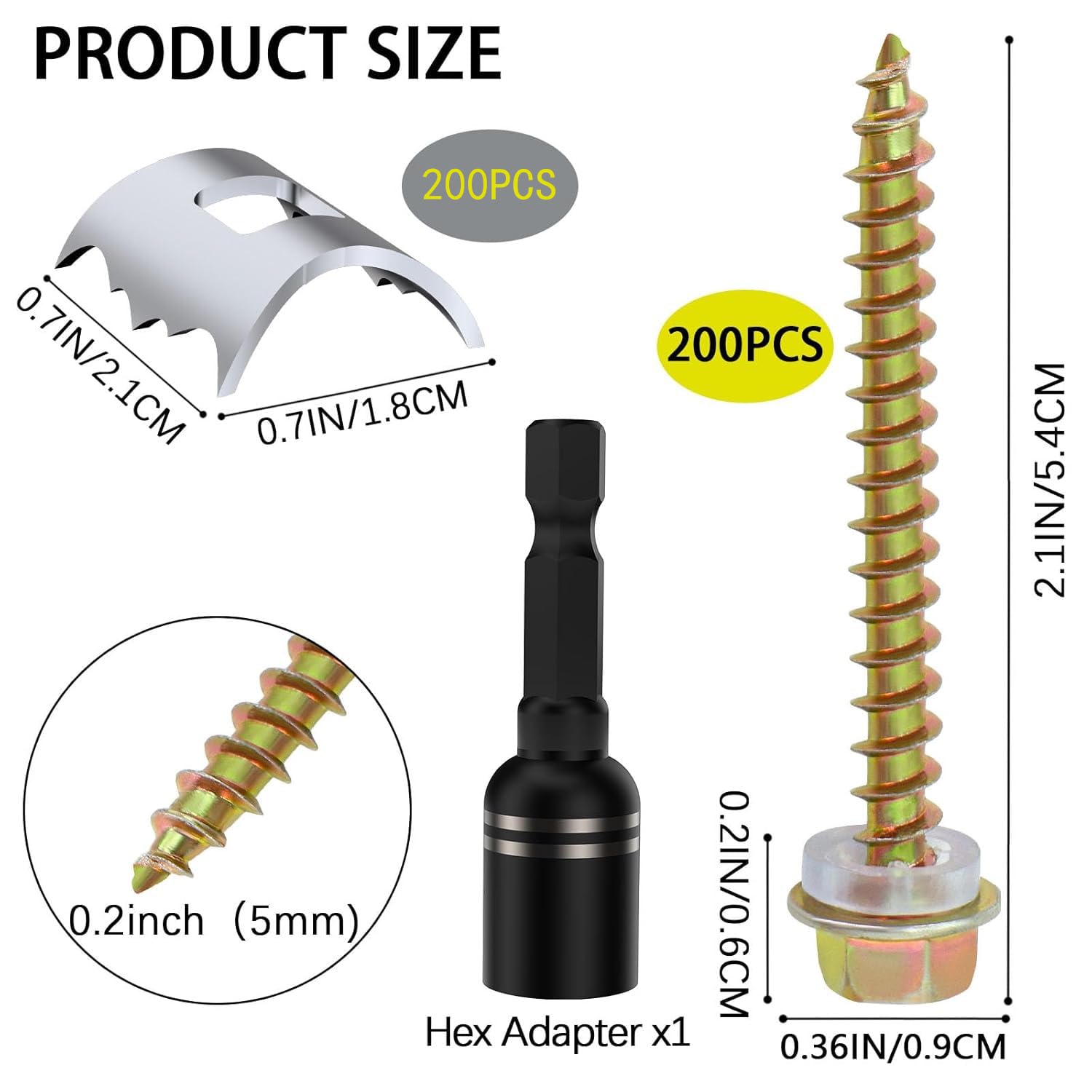 200 Pcs Stainless Steel Fence Staples Fence Nails for Softwood Reusable Fence Nails for Wire Mesh & Woven Fencing,Fence Fasteners with Wire Fixer, Easy Install & Remove with Power Drill