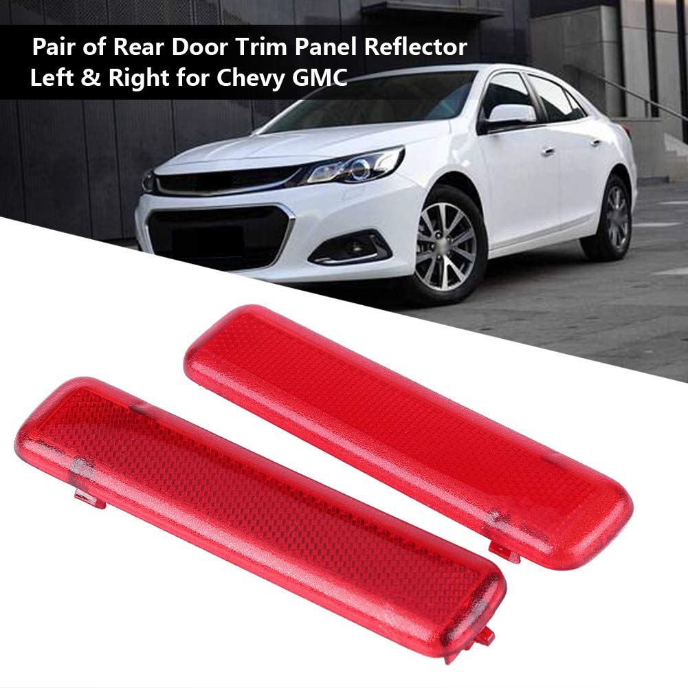 2005 Chevy Rear Door Reflector- Rear Door Reflector - Door Trim Panel Rear Door Trim Panel Reflector Light Cover for Chevy OE 15183155 15183156