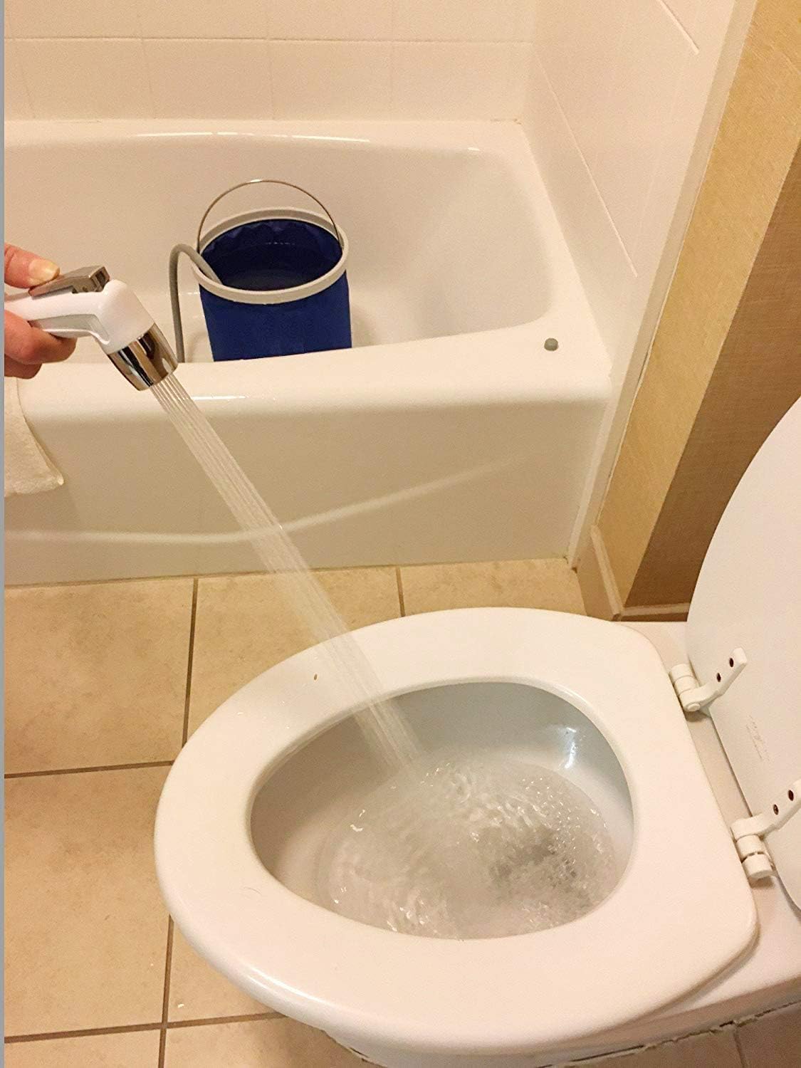 Electric Portable Bidet Handheld Battery,Bidet Handheld Water Sprayer Portable Rechargeable Battery Powered (Bidet+Shower)