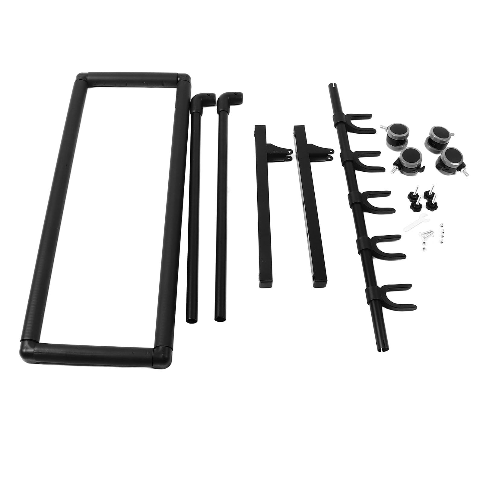 Supporto Multi-Chitarra, Metallo Ed EVA, Stabile, Ampia Applicazione, Salvaspazio, Mobile, Supporto Multifunzionale per Chitarra con Ruote per la Scuola (Metallo+EVA 2)
