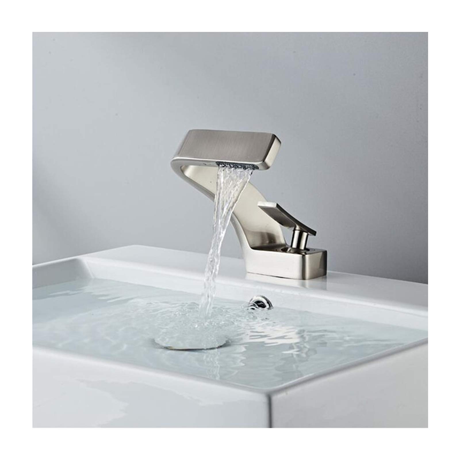 Robinet en laiton inductif cascade haut de gamme pour évier de salle de bain