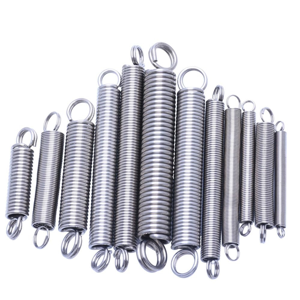 1Pcs SS304 Stainless Steel Extension Spring Wire Dia 1.5mm-2mm OD 10-20mm Length 30-340mm (1.5 * 10,Length260mm)