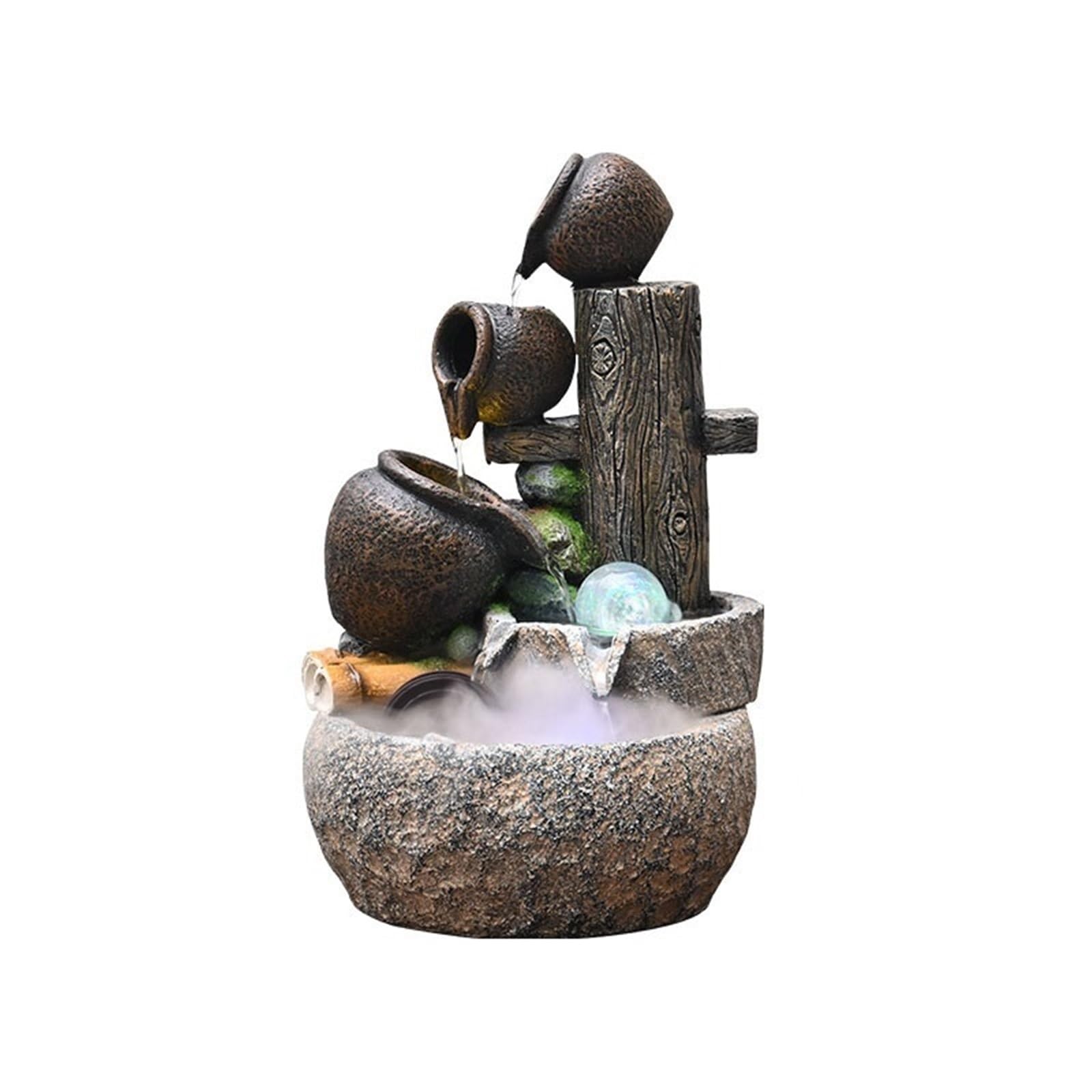 Water Feature Desktop Fountains Rockery and Flowing Water Ornaments Circulating Waterscape Decoration Indoor Fountains