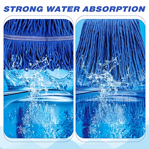 6 Pieces Commercial Mop Head Replacement Floor Cleaning Wet Mop Heads Wet Mop Head Refills Heavy Duty Commercial Mop For Home Industrial Commercial Cleaning (6 Pieces) #TOP5