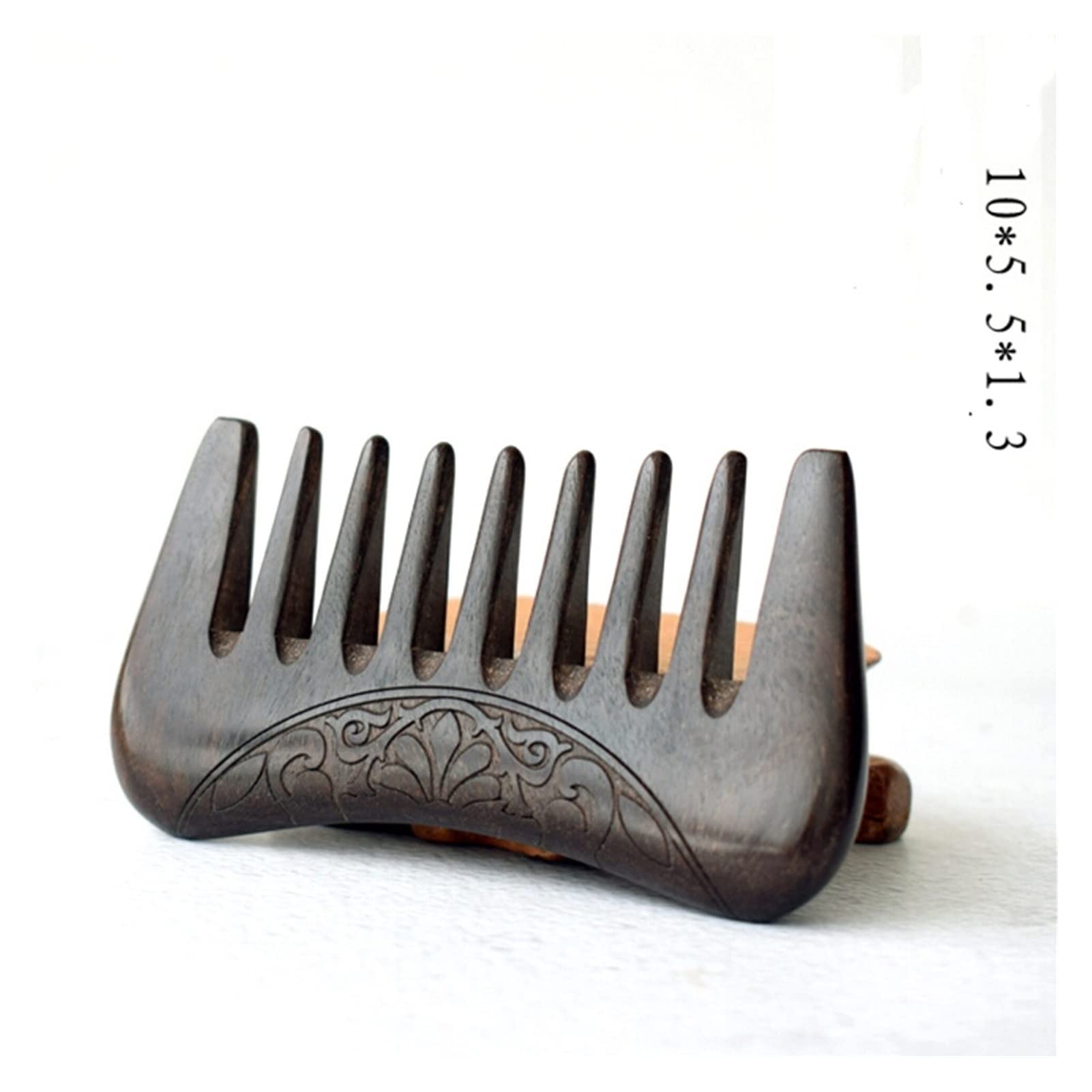 Pocket de Madera de Madera Natural de Oro Negro sándalo sándalo súper Estrecho de Madera Dental peinador Peinado peinador de Peinado (Color : C)