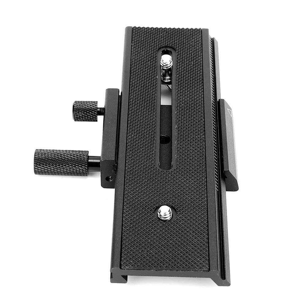 Socobeta Schwarzer Nahaufnahmekameraschieber Universal Alloy Rail Slider für Nahaufnahmen