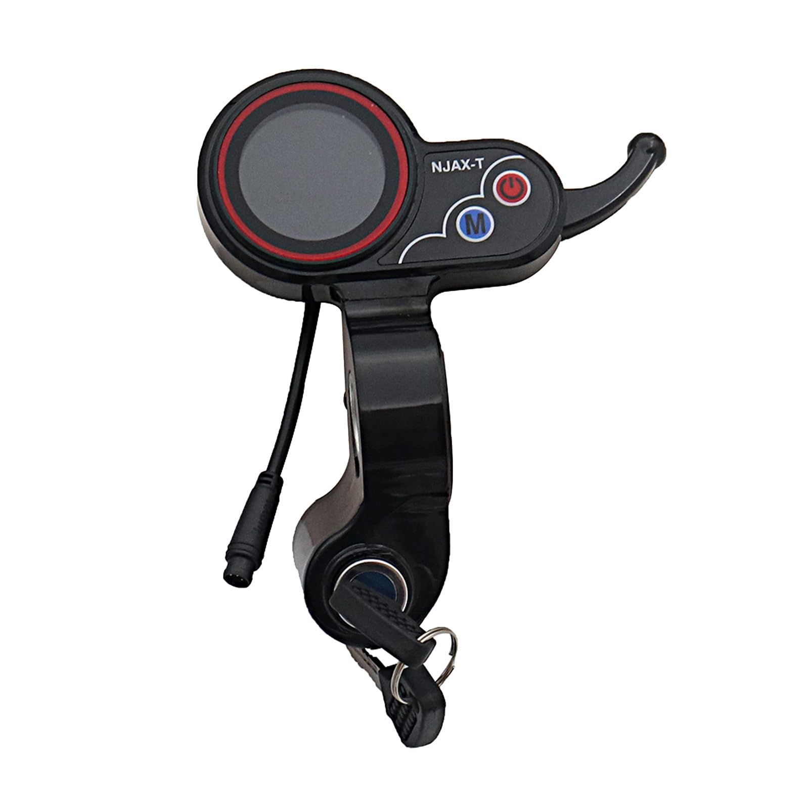 1 compteur d'accélérateur LCD avec interrupteur à clé, vitesse réglable, accélérateur noir, 6 broches pour scooter électrique NJAX-T
