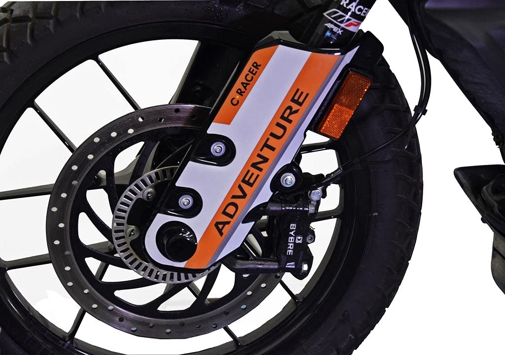 Protezione forcella per KTM 390 Adventure 2020- (bianco/arancione)