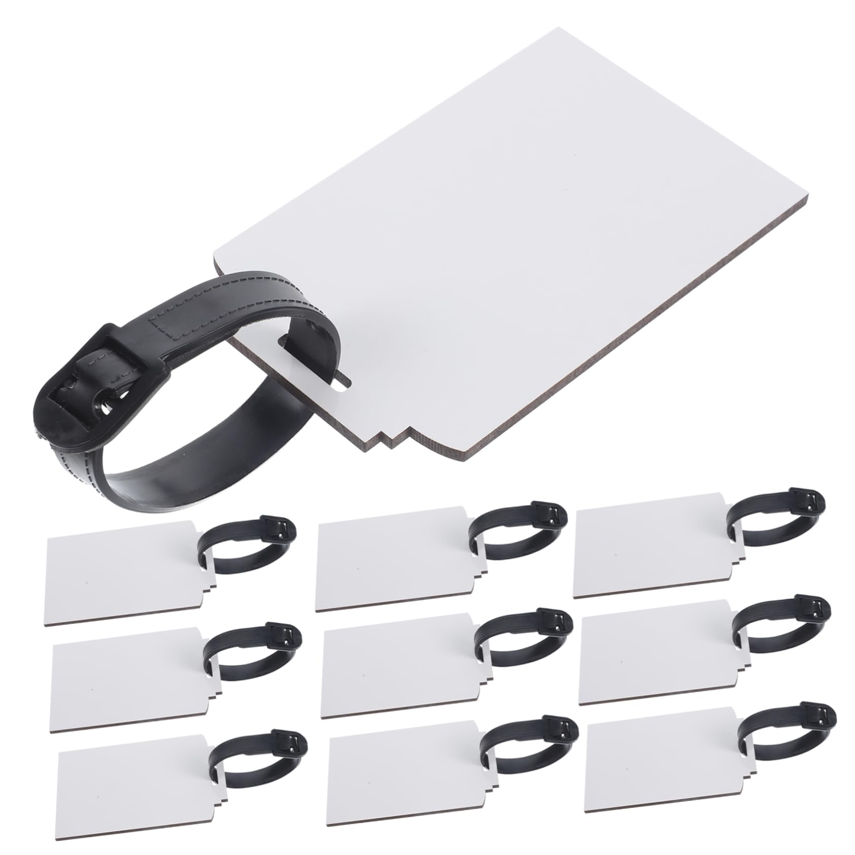 5 Sätze Blanko-gepäckanhänger Mit Thermotransferdruck Gepäckanhänger Selber Machen Sublimations-gepäckanhänger Gepäckverfolgungsanhänger Für Koffer Leeres Namensschild Tragen Mdf