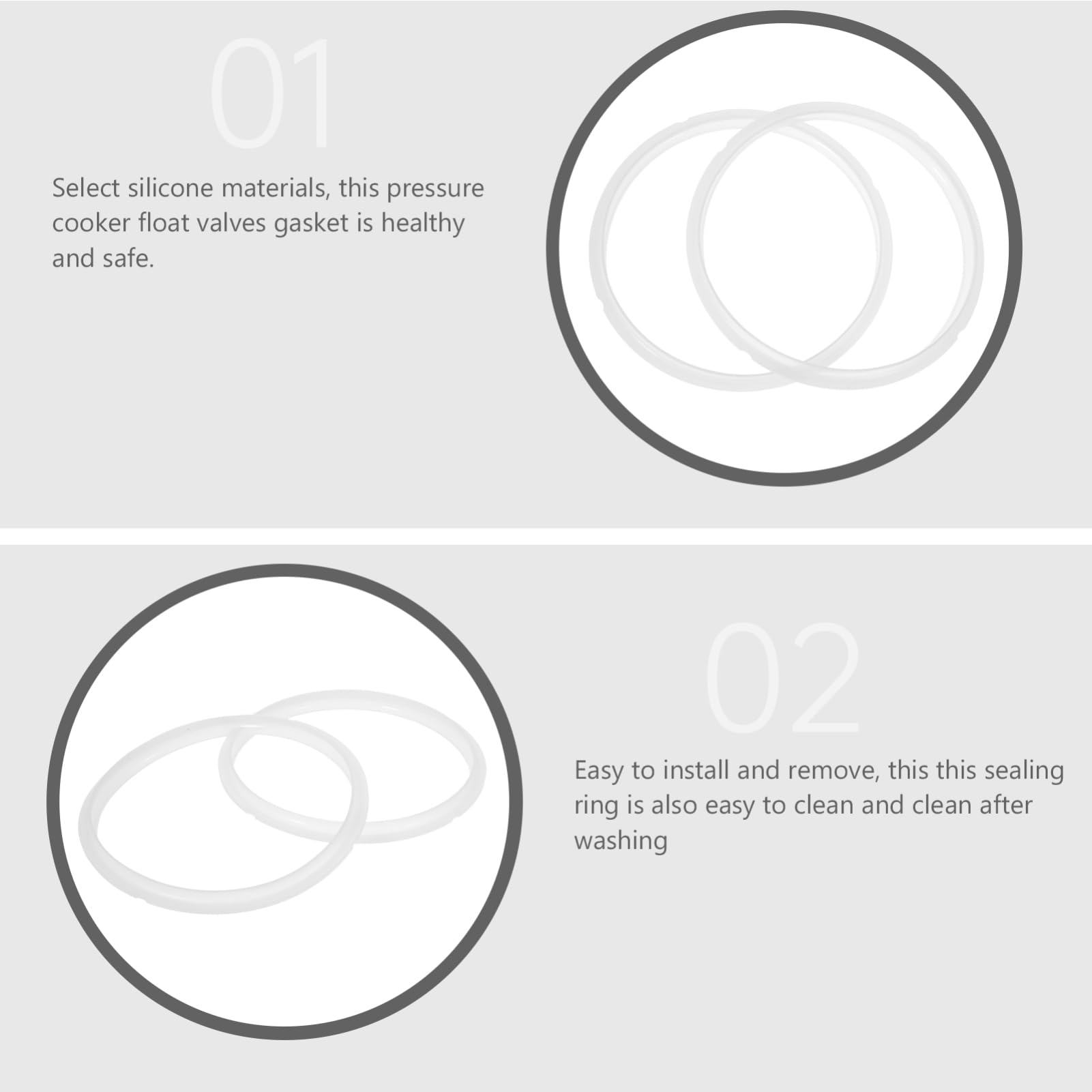 OUNONA Pressure Cooker Accessories Sealing Ring Set 7pcs Replacement Gasket for 4l 5l 6l Pressure Cookers Safe