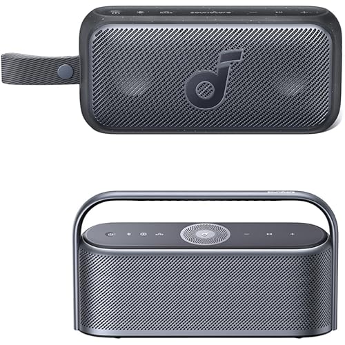 Soundcore Motion X600 & Motion 300 Portable Bluetooth Speakers, Wireless Hi-Res Sound, SmartTune Technology, 30W Stereo Sound, IPX7 Waterproof