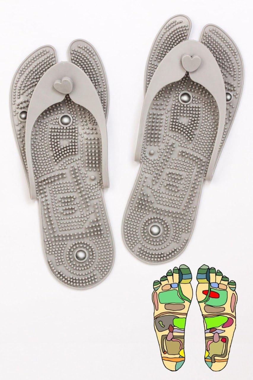 LAILAI Foldable Acupressure Massage Slippers for Women & Men, Foot Massage Sandals with Pressure Point Sole, Lightweight Portable Slippers for Home, Travel & Daily Use-picture-41