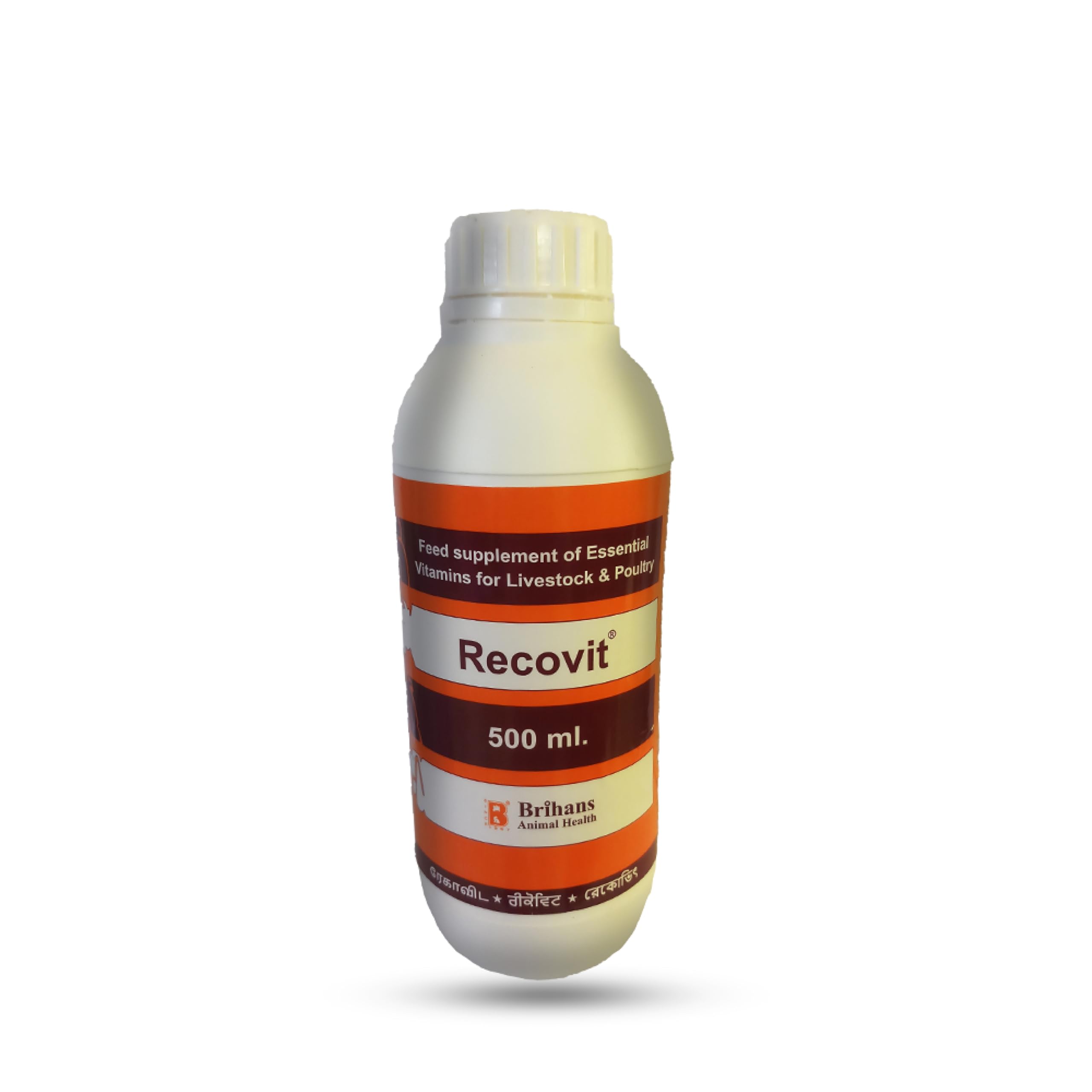 Animal Health RECOVIT | Multivitamins Oral Liquid with VIT. A, D3, E, C & B12 | Optimal Nutrient Boost for Poultry, Cattle, Sheep & Goats | Feed Supplement | 500 Ml-image-6